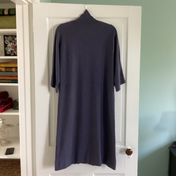 Eileen Fisher Dusty Plum Size Small Wool Midi Dress - Picture 7 of 7